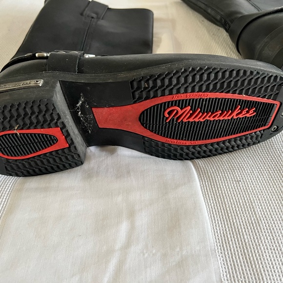 Mens Used Like New Milwaukee Biker Boots Size 11.5 - Picture 6 of 17